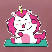 Yoga veselý jednorožec