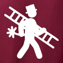 Kominík logo + nápis na zádech