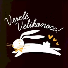 Veselé Velikonoce - bíle
