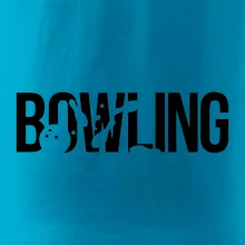 Bowling nápis kuželky