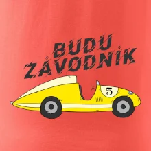 Budu závodník žluté  auto