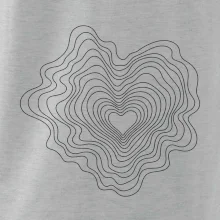 Topografické srdce z vrstevnic