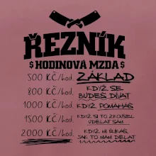 Hodinová mzda řezník