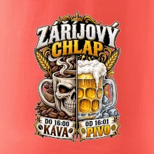 Záříjový chlap -  do 16 káva  od 16 pivo