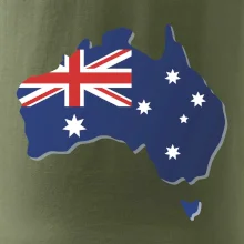 Austrálie - vlajka mapa
