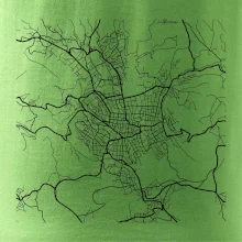 Mapy měst černobílé Jablonec nad Nisou