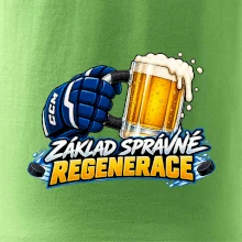Hokejová regenerace s pivem