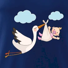 Čáp čekáme miminko - holka