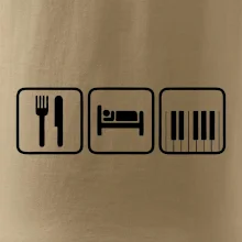 Eat sleep piano v řadě