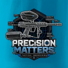 Technický nákres precision matters paintball