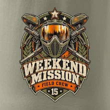 Víkendová mise vintage paintball odznak