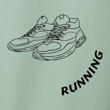 Running nápis šikmo