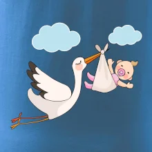 Čáp čekáme miminko - holka