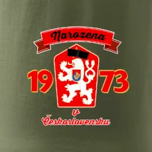 Narozena v Československu - Přelepený znak 1973