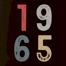 Vintage číslice 1965