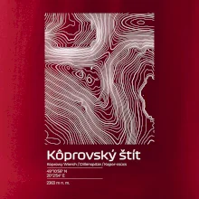 Kôprovský štít - vrstevnice v obdélníku