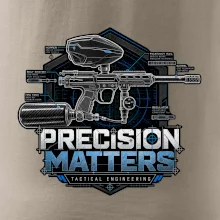 Technický nákres precision matters paintball