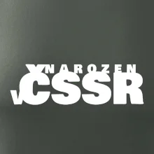 Nápis - Narozen v ČSSR