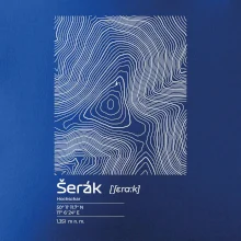 Šerák - vrstevnice v obdélníku