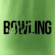 Bowling nápis kuželky
