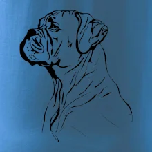 Boxer černá kresba