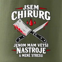 Řezník chirurg s většími nástroji