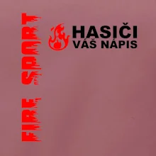 Hasiči (oheň,  Firesport, název sboru - vlastní nápis)
