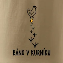 Ráno v kurníku slepice a vejce