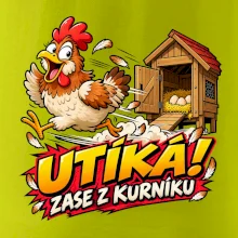 Útěk slepice z kurníku