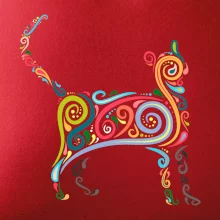 Kočka barevné křivky