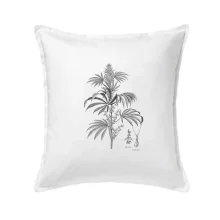 Konopí kytka černobílá