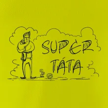 Kreslený nápis super táta