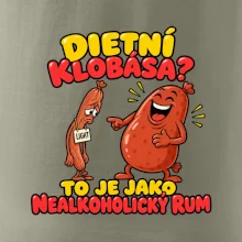 Dietní klobása jako nealkoholický rum
