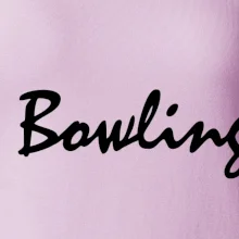 Bowling nápis psací