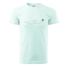 Dráha letu včely - srdce