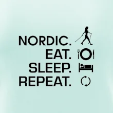 Nordic walking eat sleep