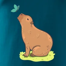 Kapybara a motýlek