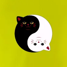 Kočky jin jang barevné