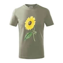 Slunečnice otočená