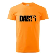 Darts - nápis se šipkařem