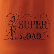 Kreslený nápis super dad
