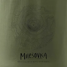 Milešovka - vrstevnice v kruhu