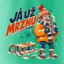 Rodinná vánoční trička - Já už mrznu táta sáňkování