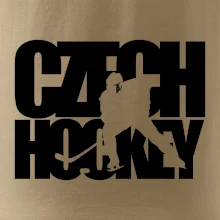 Czech hockey - nápis s hokejistou - Mistrovství světa v ledním hokeji 2026