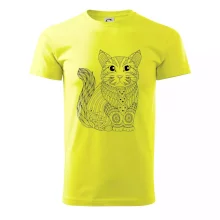 Kočka sedící mandala