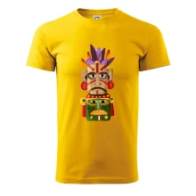 Mayové maska s peřím