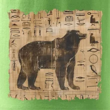 Egyptské hieroglyfy medvěd