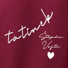 Mikina tatínek  se jmény dětí