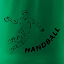 Handball nápis šikmo