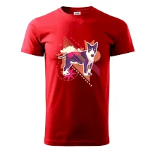 Pes abstrakce fialový